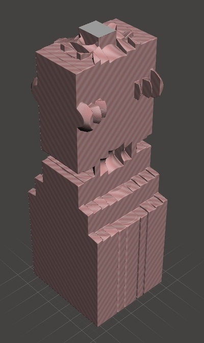 robot torre edificio forma alfiler arquitectura 3d print model - Mito3D