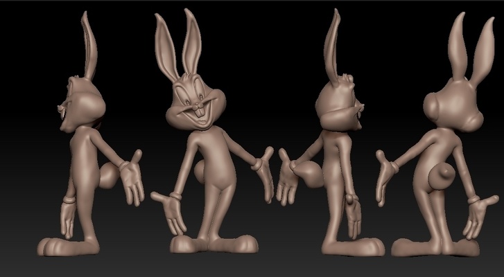 bugs bunny looney tunes pinshape pokemon 3d print model - Mito3D