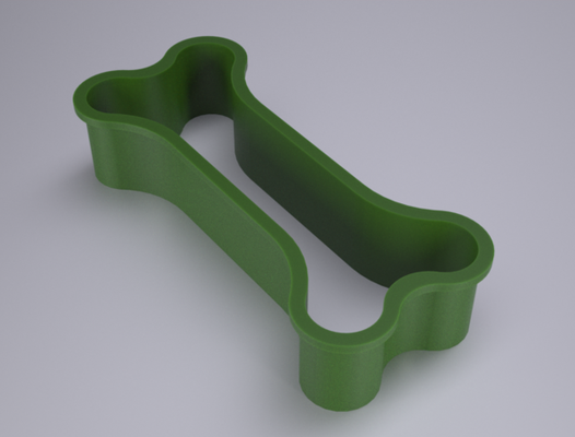 kemik kurabiye kesici iğne şekli 3d print model - Mito3D