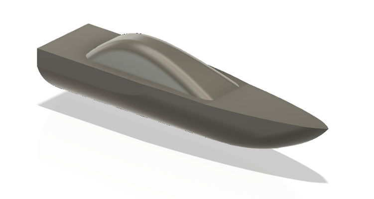 juguete barco forma alfiler toy boat 3d print model - Mito3D