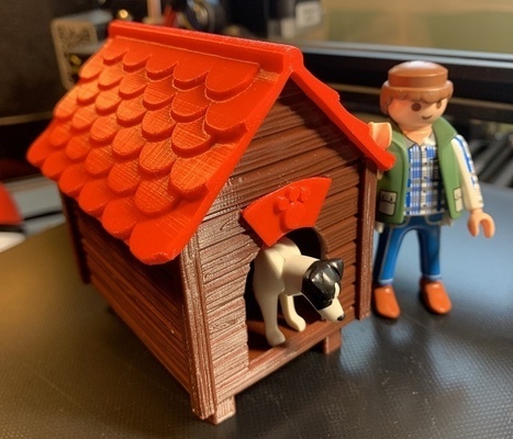 nicho casa perro compatible playmobil forma alfiler 3d print model - Mito3D
