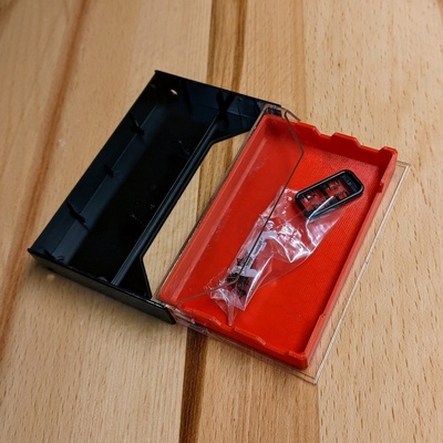 cassette cas gaine pièces bacs forme d'épingle poubelle 3d print model - Mito3D