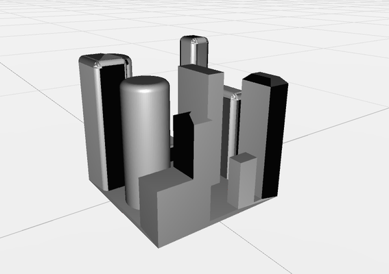 stadt block pinshape city block 3d print model - Mito3D