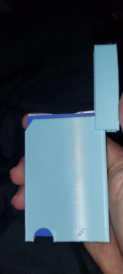 sencillo tarjeta billetera forma alfiler 3d print model - Mito3D