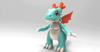 dragón cachorro pinshape zbrush 3d print model - Mito3D