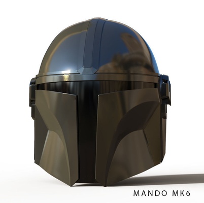 mandaloriano capacete preciso stl arquivo 3d alfinete mandalorian helmet 3d print model - Mito3D