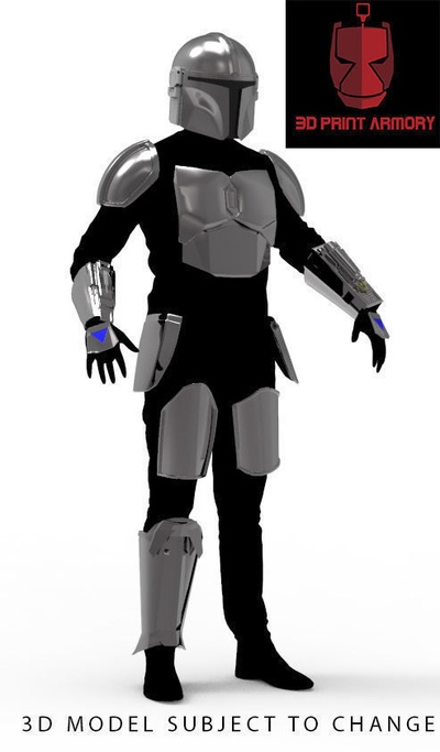 mandaloriano armadura stl expediente 3d impresión forma alfiler mandalorian armor 3d print model - Mito3D
