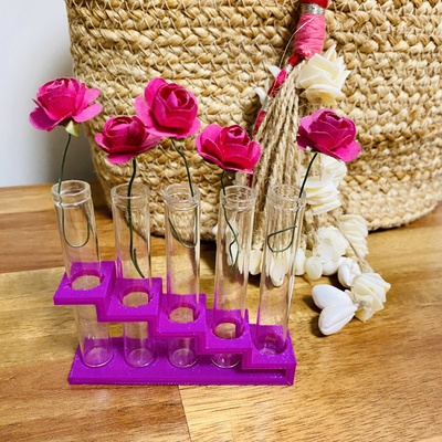 v-tube pinshape vase 3d print model - Mito3D