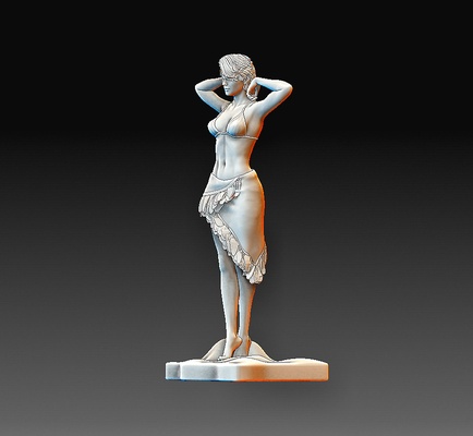 statue girl pinshape 3d print model - Mito3D