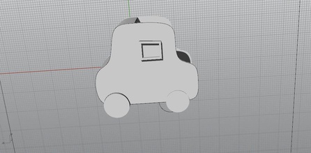 küçük araba pinshape 3d baskı 3d print model - Mito3D