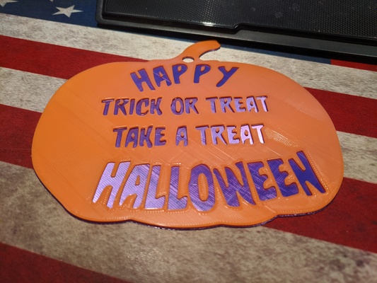 simple halloween pumpkin sign pinshape hallowee 3d print model - Mito3D
