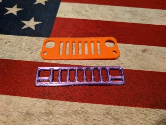jeep grilles key chain ornaments pinshape keypendant 3d print model - Mito3D