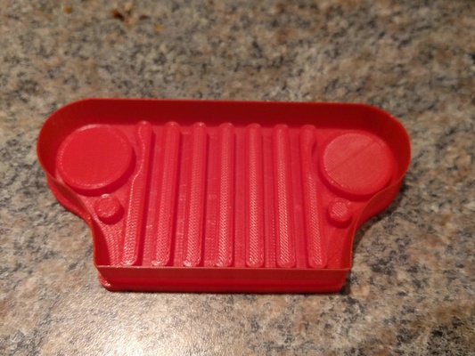 cj jeep grill cookie cutter pinshape form 3d print model - Mito3D