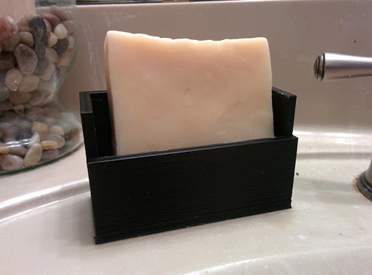 verticale savon titulaire soutien forme d'épingle soap holder 3d print model - Mito3D
