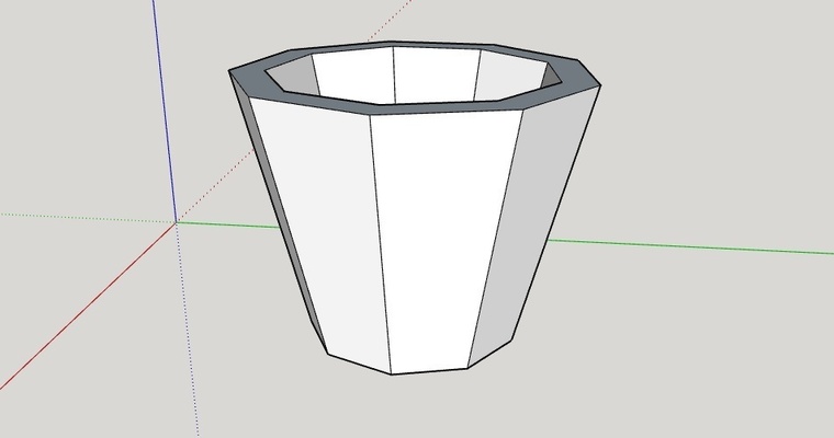 macetero pequeño pinshape planter 3d print model - Mito3D
