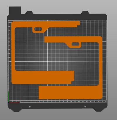 licence assiette cadre vide petit imprimante facile assemblée forme d'épingle license plate frame 3d print model - Mito3D