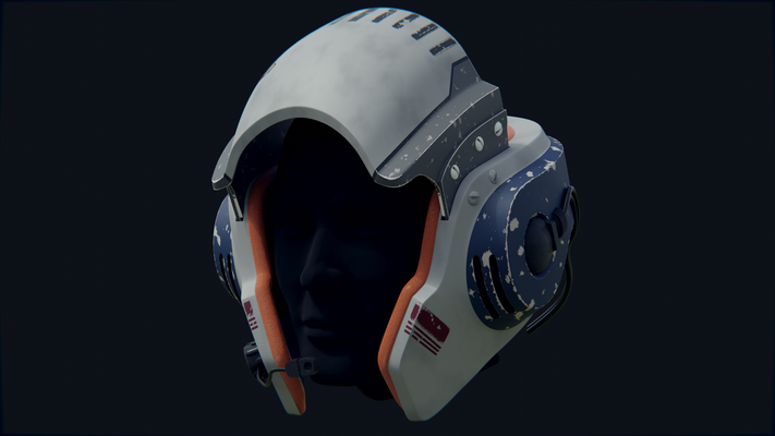 wing capacete estrela guerras alfinete 3d print model - Mito3D