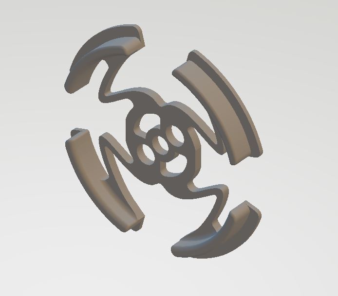 100mm spule adapter pinshape spool holder 3D print model - Mito3D