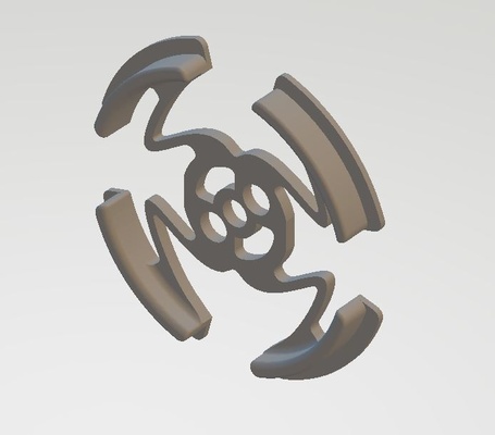 100mm bobina adattatore forma spillo spool holder 3d print model - Mito3D