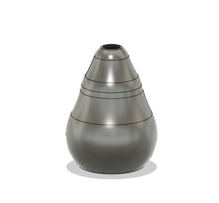 klecks vase pinshape 3d print model - Mito3D