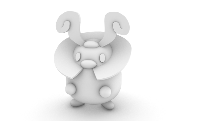 grillo muerto pokemon forma alfiler 3d print model - Mito3D