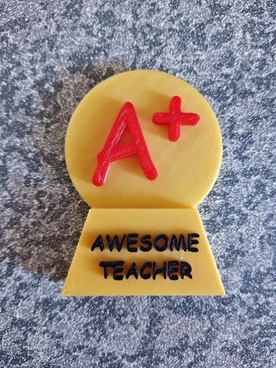 awesome teacher pinshape l3dservices 3d print model - Mito3D