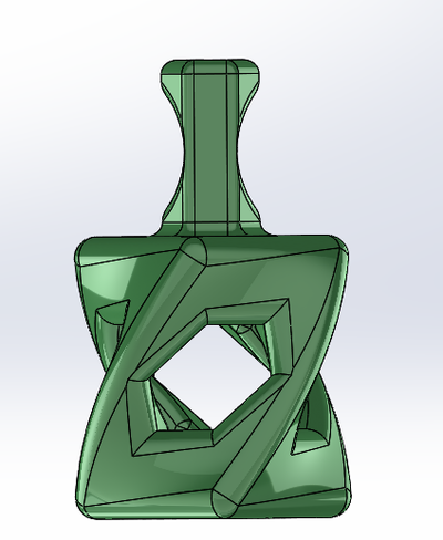 knight scacchi impostato forma spillo cavalierescacchi 3d print model - Mito3D