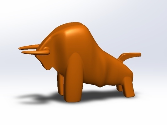 el toro forme d'épingle taureau 3d print model - Mito3D