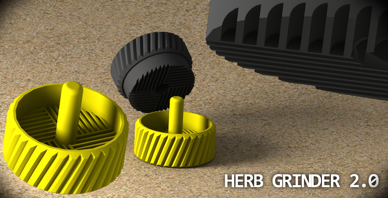 herb grinder 20 pinshape 3d print model - Mito3D