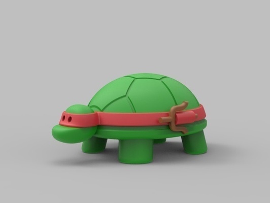 ninja tortuga forma alfiler 3d print model - Mito3D