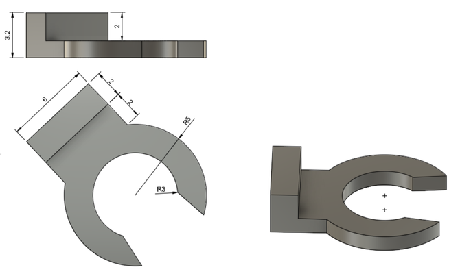 pressure clip ender 3 pinshape replacement 3d print model - Mito3D
