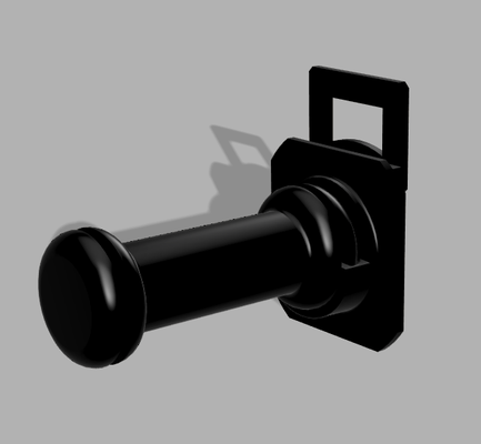 retaguarda filamento carretel suporte ff criador pró velho versão alfinete flashforge creator pro 3d print model - Mito3D