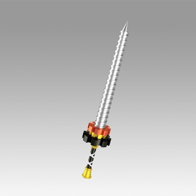 final fantasy type-0 machina cosplay weapon prop pinshape 3d print model - Mito3D