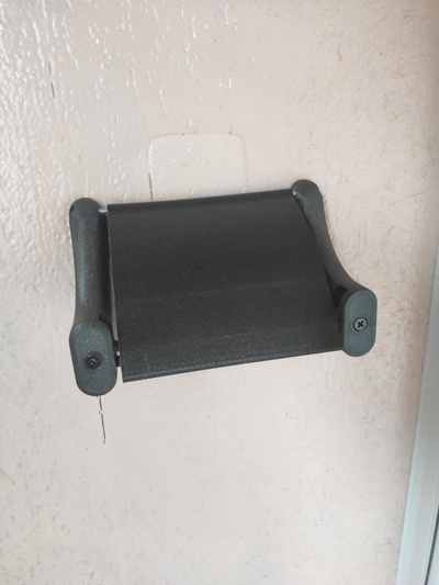 rapide changement rouleau papier titulaire soutien forme d'épingle toilet paper 3d print model - Mito3D