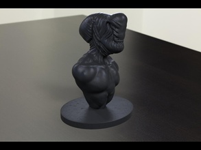 alien conceito 2 busto pinshape criatura personagem esculpir zbrush 3d print model - Mito3D