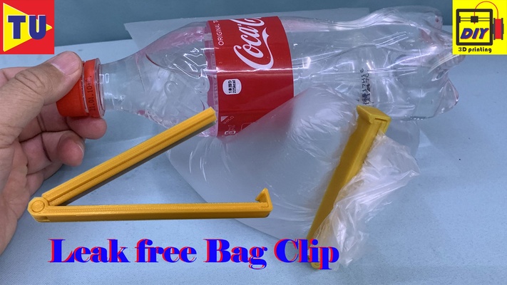 sırt çantası klips iğne şekli bag clip 3d print model - Mito3D