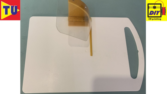 taglio tavola sicurezza aiuto forma spillo cutting board safety aid 3d print model - Mito3D