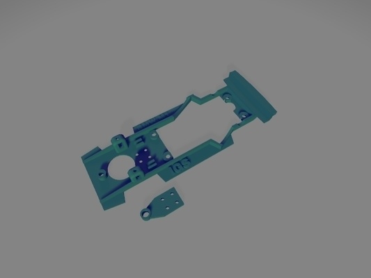 chasis bmw m1 scalextric pinshape 3d print model - Mito3D