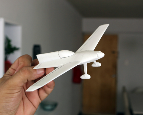 konsept uçak iğne şekli tasarımı 3d print model - Mito3D