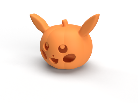 pikachu citrouille forme d'épingle 3d print model - Mito3D