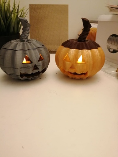 halloween pumpkin pinshape 3d print model - Mito3D