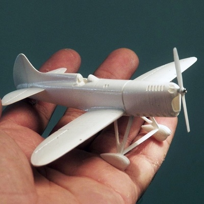 howard mike altın yaş hava yarışçı iğne şekli uçak 3d print model - Mito3D