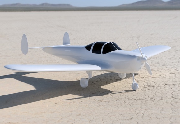 ercoupe aeromobili d'oro età forma spillo 3d print model - Mito3D