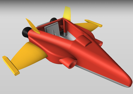 micronauti pesante combattente forma spillo 3d print model - Mito3D