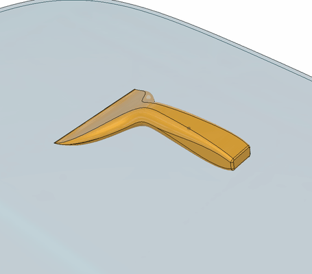 ghiaccio raschietto tagliare forma spillo ice scraper 3d print model - Mito3D