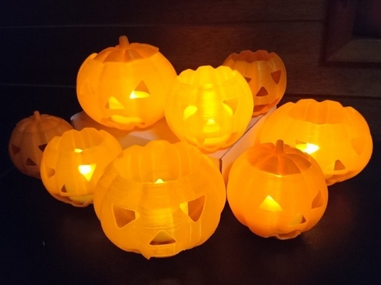 jack-o'-lantern pinshape halloween 3d print model - Mito3D