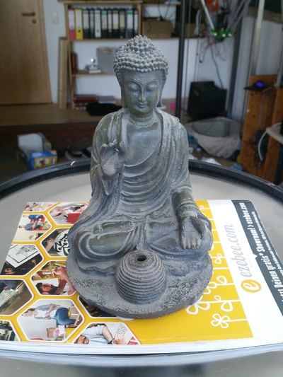 budda fumatore incenso bastone 3d scan forma spillo buddha 3d print model - Mito3D