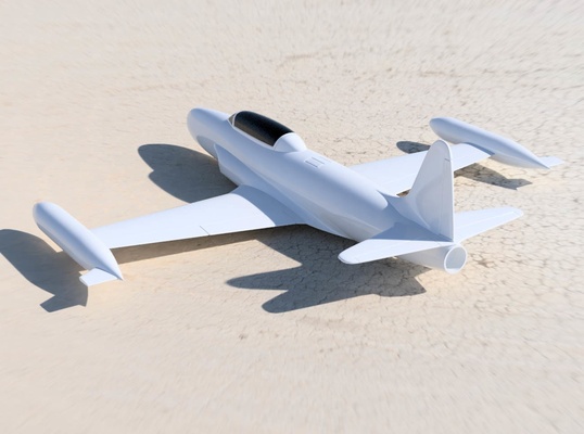 avion jato t33 esc 1 64 fácil imprimir maquete alfinete aeronave 3d print model - Mito3D