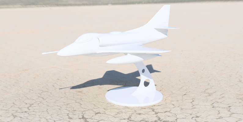 a4 skyhawk pinshape miniature 3d print model - Mito3D