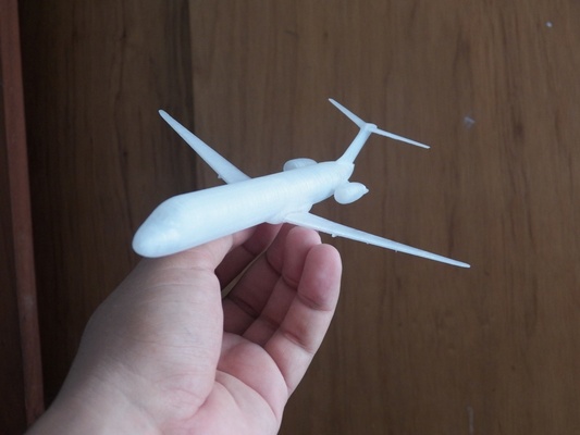md80 aircraft scale model pinshape boeing 3d print model - Mito3D